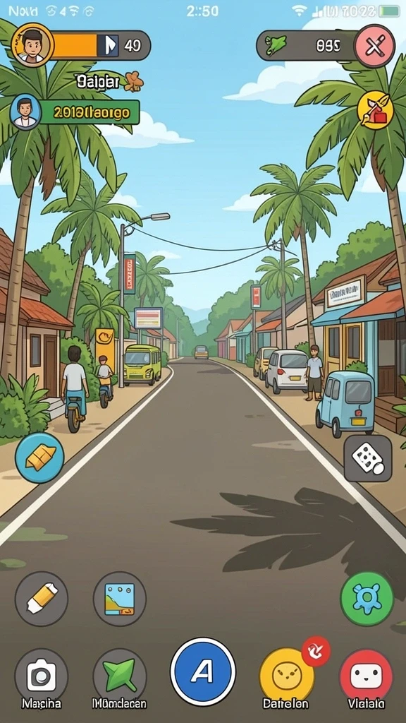 Tampilan karakter yang menarik dalam game.