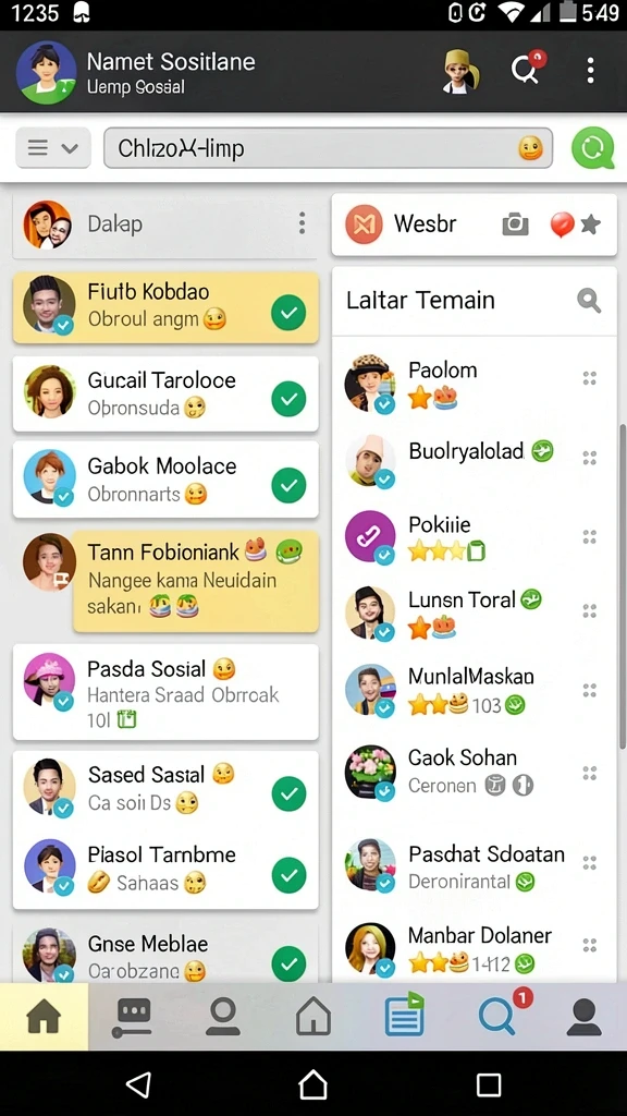 Tampilan awal yang menarik dan mudah dinavigasi.