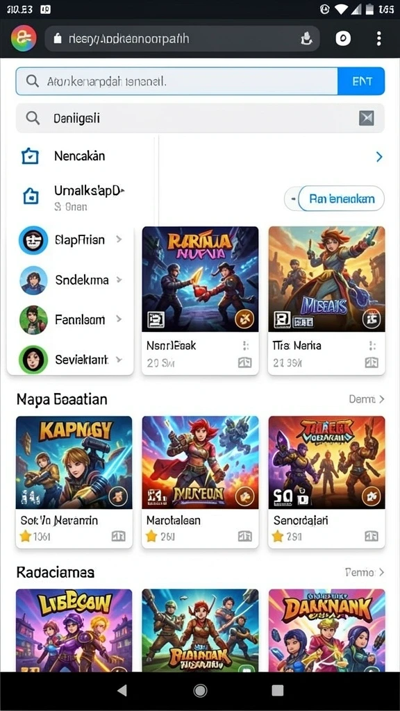Gambar antarmuka pengguna yang menarik dan intuitif.