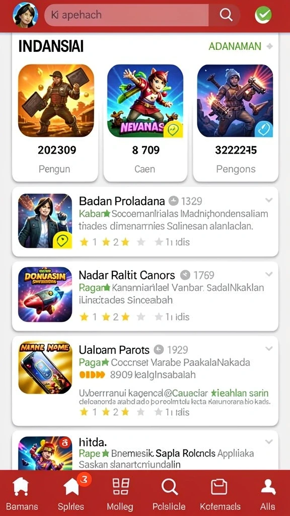 Fitur komunitas untuk berbagi pengalaman dengan pengguna lain.