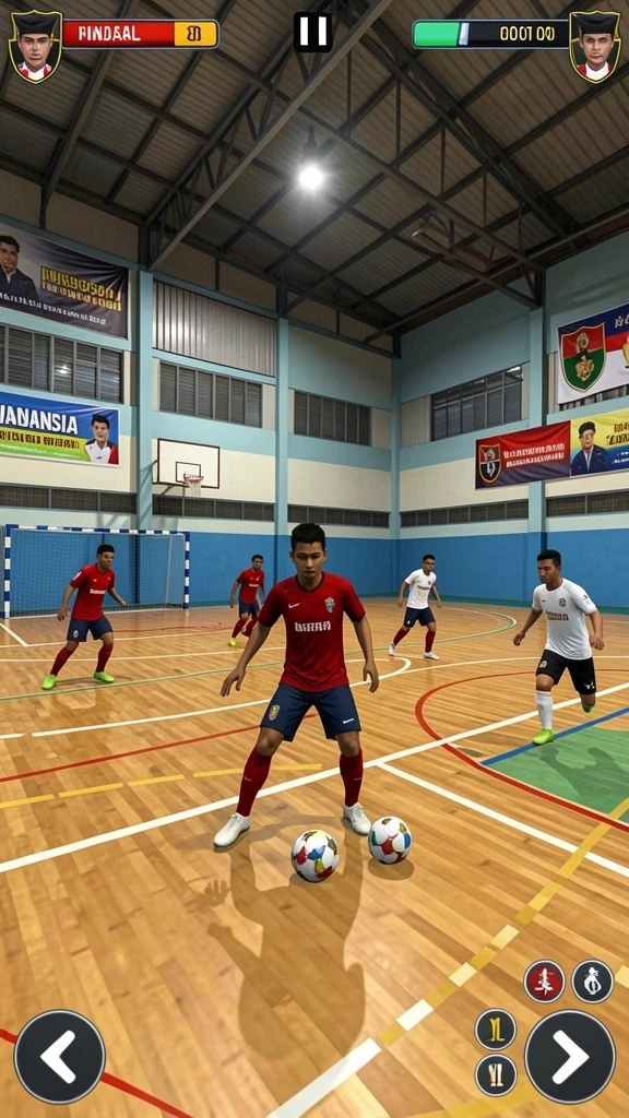 Menu permainan variatif dengan pilihan yang lengkap.