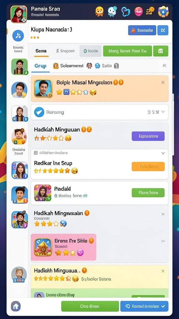 Screenshot menunjukkan bonus menarik yang ditawarkan dalam permainan.