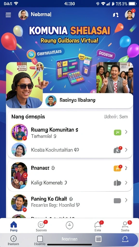 Bonus menarik setiap bulan untuk pengguna.