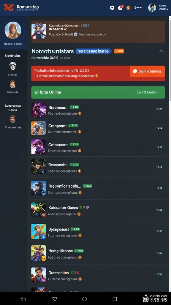 Screenshot menunjukkan tampilan antarmuka yang modern.