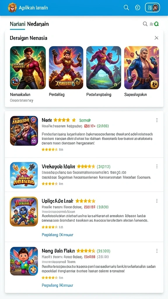 Antarmuka pengguna yang ramah dan menarik.