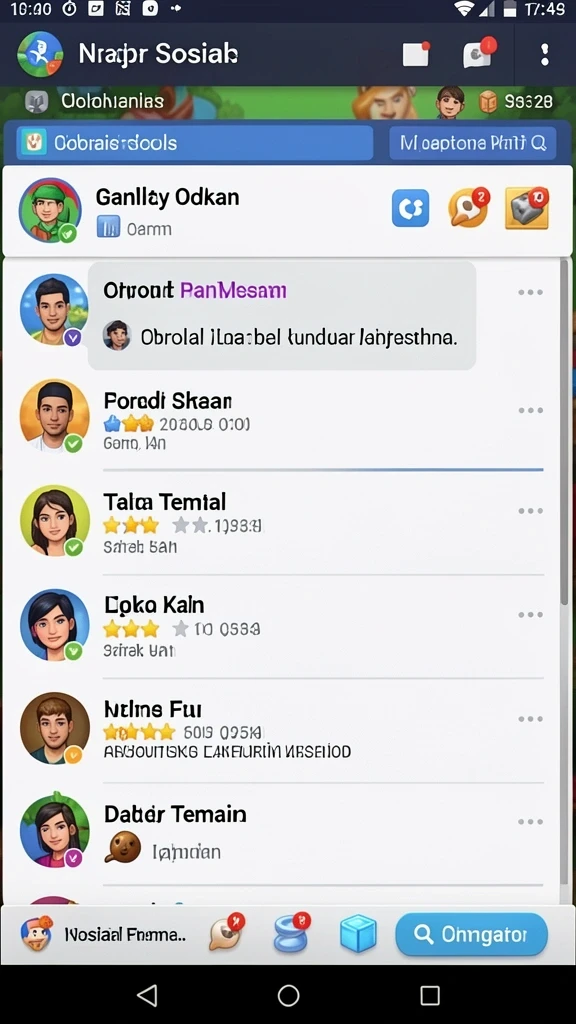 Sesi permainan yang seru dan penuh tantangan.