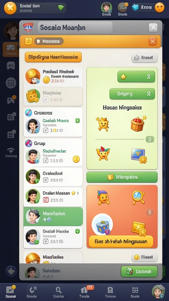 Mode multiplayer yang memungkinkan permainan dengan teman.