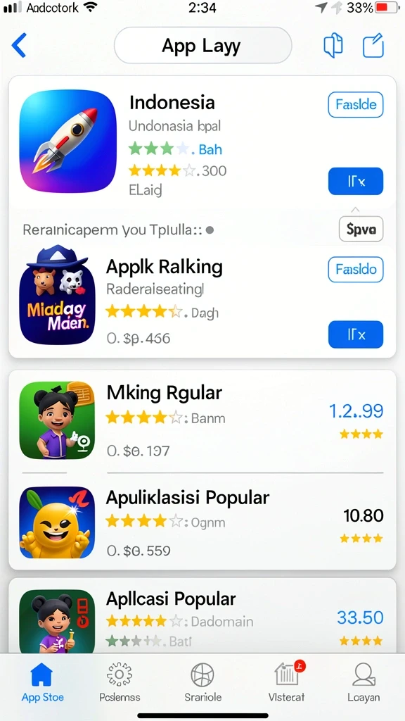 Tampilan awal aplikasi yang menarik dan user-friendly.