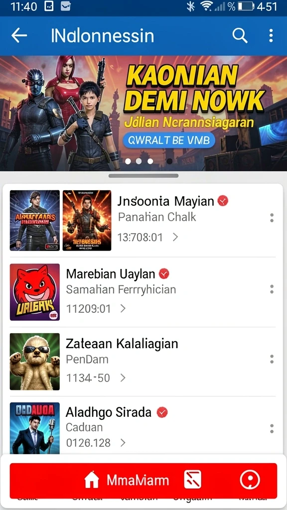 Karakter-karakter unik dengan desain menarik.