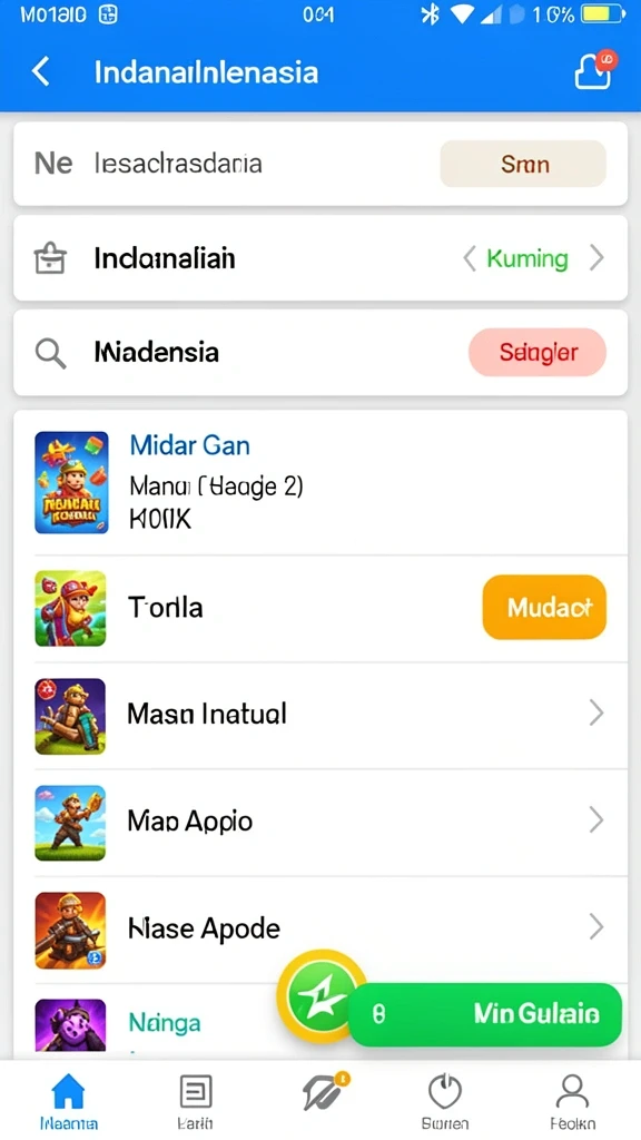 Tampilan utama aplikasi WAKTOGEL yang user-friendly.