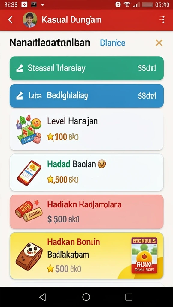 Tangkapan layar menunjukkan antarmuka pengguna yang menarik.