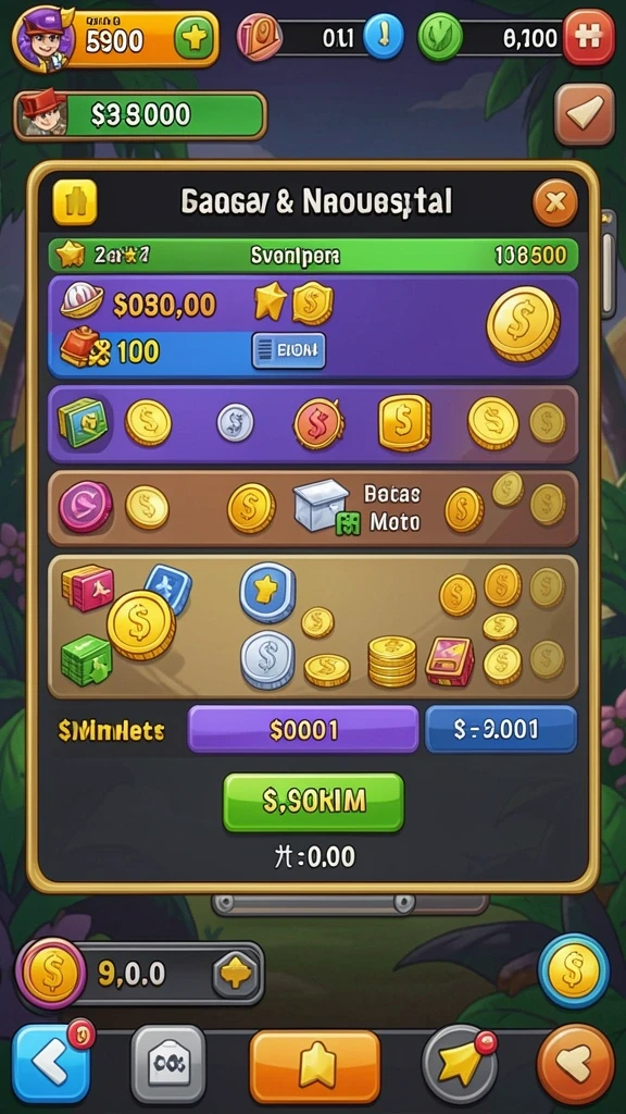 Tampilan permainan slot yang penuh warna dan menarik.