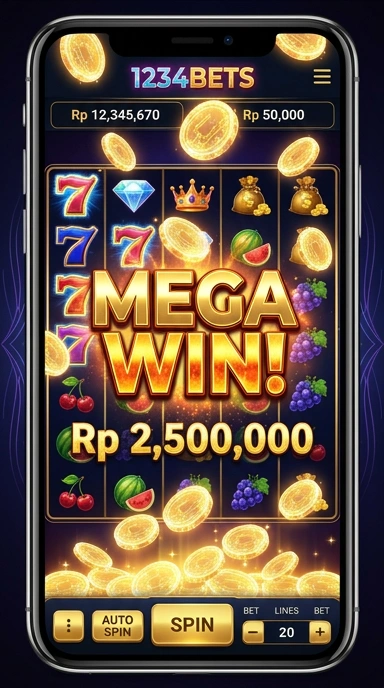 1234bets — layar beranda